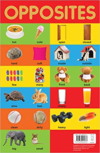 Wonder house Early Learning Educational Charts Opposites